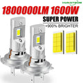 1600W Turbo H7 LED CANBUS Light Mini Head Lamp 1:1 Size Wireless H7 Car LED Headlight Bulb