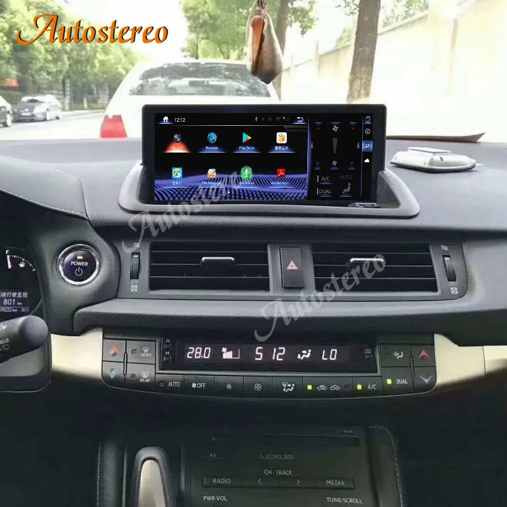 Carplay Android 14 Carplay For Lexus CT 2010-2021 Car GPS Navigation Radio Auto Stereo Mul