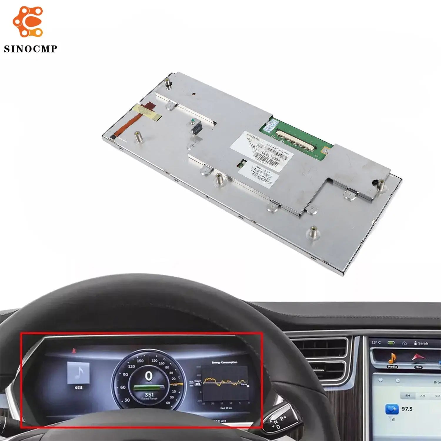 12.3 Inch Display TX31D06VM2AAA 1039357-00-C 1004788-00-C For Tesla Model S X GEN 1 Digita