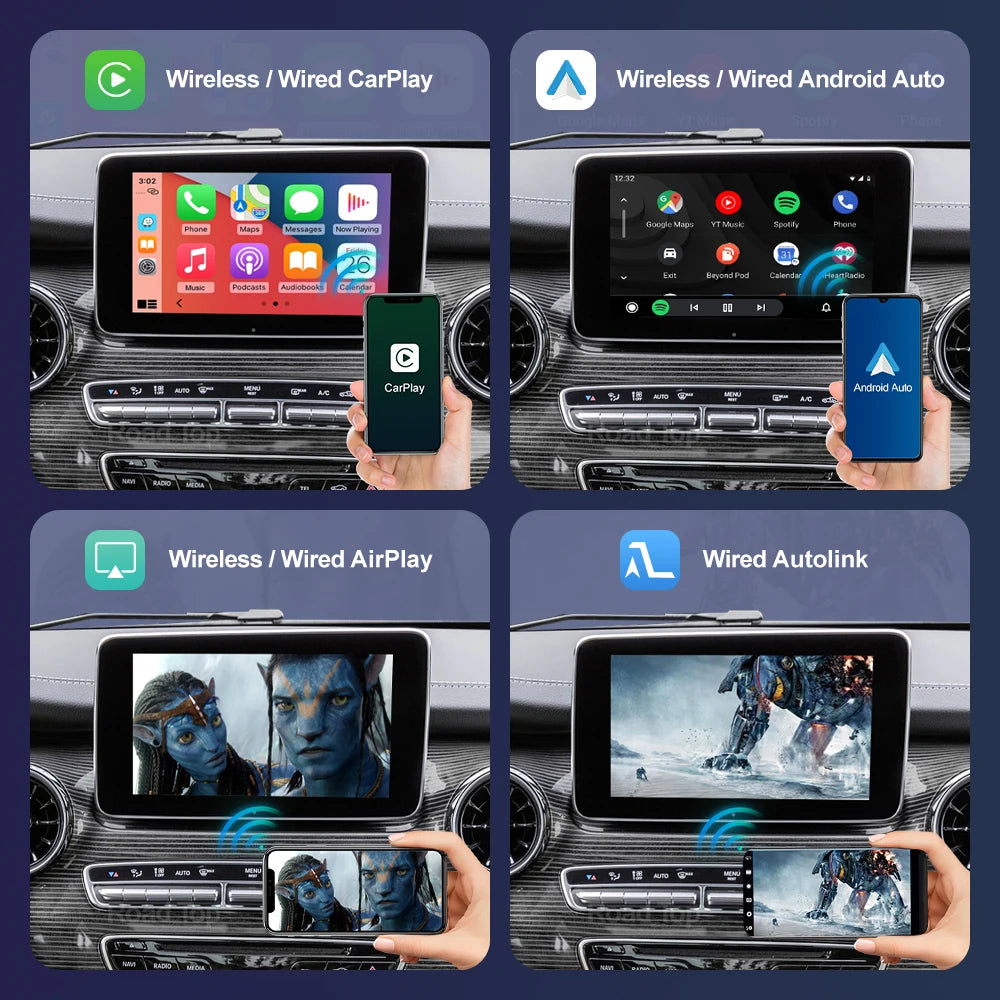 Wireless CarPlay for Mercedes Benz V Class Vito Viano W447 2014-2018 Android Auto Mirror L | AUTOKITSHOP