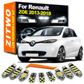 ZITWO 8Pcs For Renault ZOE ZE 2013 2014 2015 2016 2017 2018 LED Interior Dome Map Reading Light  - Canbus LED Car Light