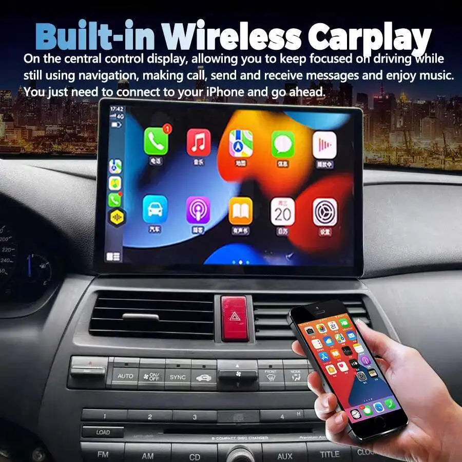13.3“ Android15 Car Radio For Honda Accord 8 2008-2013 DVD Multimedia Player GPS Navigatio | AUTOKITSHOP