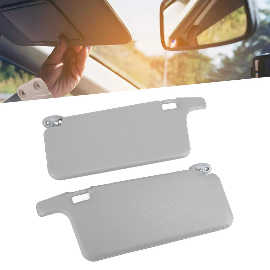 2Pcs Gray Car Sun Visor Left and Right Driver Side Sunlight Blocking Sunvisor Assy for 1996 to 2 - Automotive LED Light
