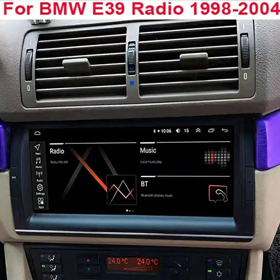 Android 14 Navirider Car Radio Autoradio For BMW E39 1998-2004 Screen Carplay Auto Stereo
