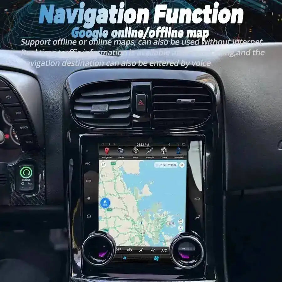 10.4 Inch Android Multimedia Player For Corvette C6 2005-2013 Car Radio CarPlay Vertical S | AUTOKITSHOP