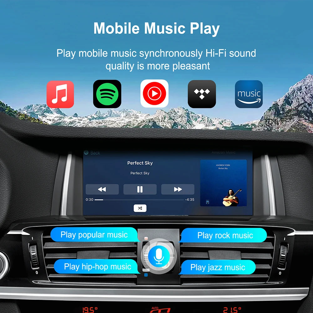 Wireless Carplay Android Decoder for BMW CIC System NBT ID4 System Support Android Auto Mi