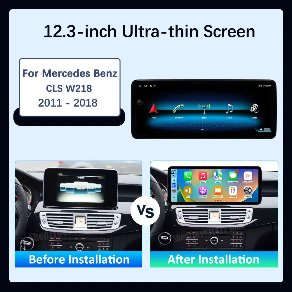 Android 16 System for Mercedes Benz CLS W218 2011 - 2018 Car Radio Video Multimedia Player