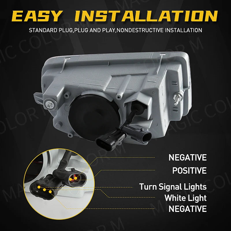 LED Fog Lights For Toyota Land Cruiser 100 LC100 UZJ100 FZJ10 1998-2008 Car DRL Turn Signa | AUTOKITSHOP