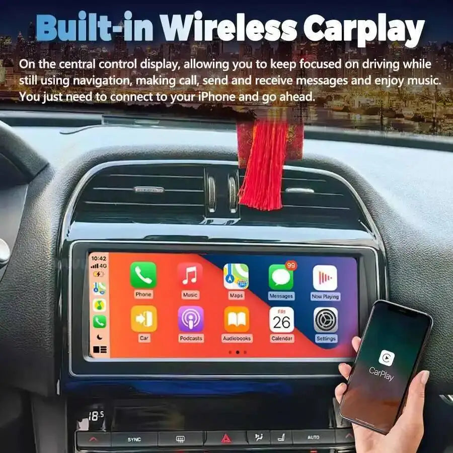 10.25" Screen Android 15 Car Radio For Jaguar XE XEL F-PACE 2016-2019 GPS Navi Stereo Carp | AUTOKITSHOP
