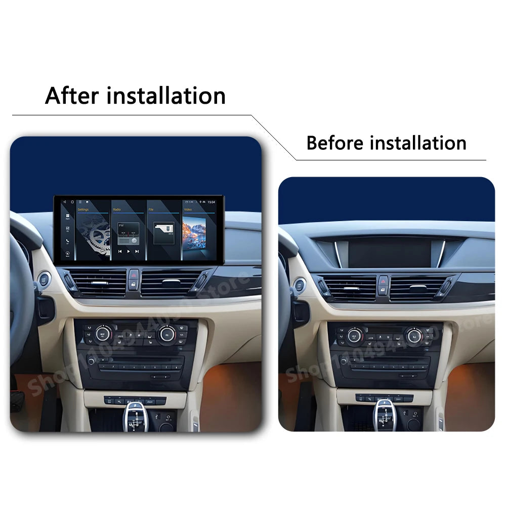 QLED 2400*900P Touch Screen for BMW X1 E84 2010 - 2015 CIC System Android 14 Car Intellige