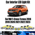 9-Piece LED Interior Light Kit for VW T-Cross Tcross 2018- 2020 - Canbus Dome Map Door Trunk Bulbs | AUTOKITSHOP