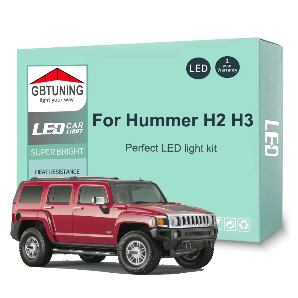 LED Interior Light Kit for Hummer H2 H3 - Canbus Error-Free Bulbs | AUTOKITSHOP