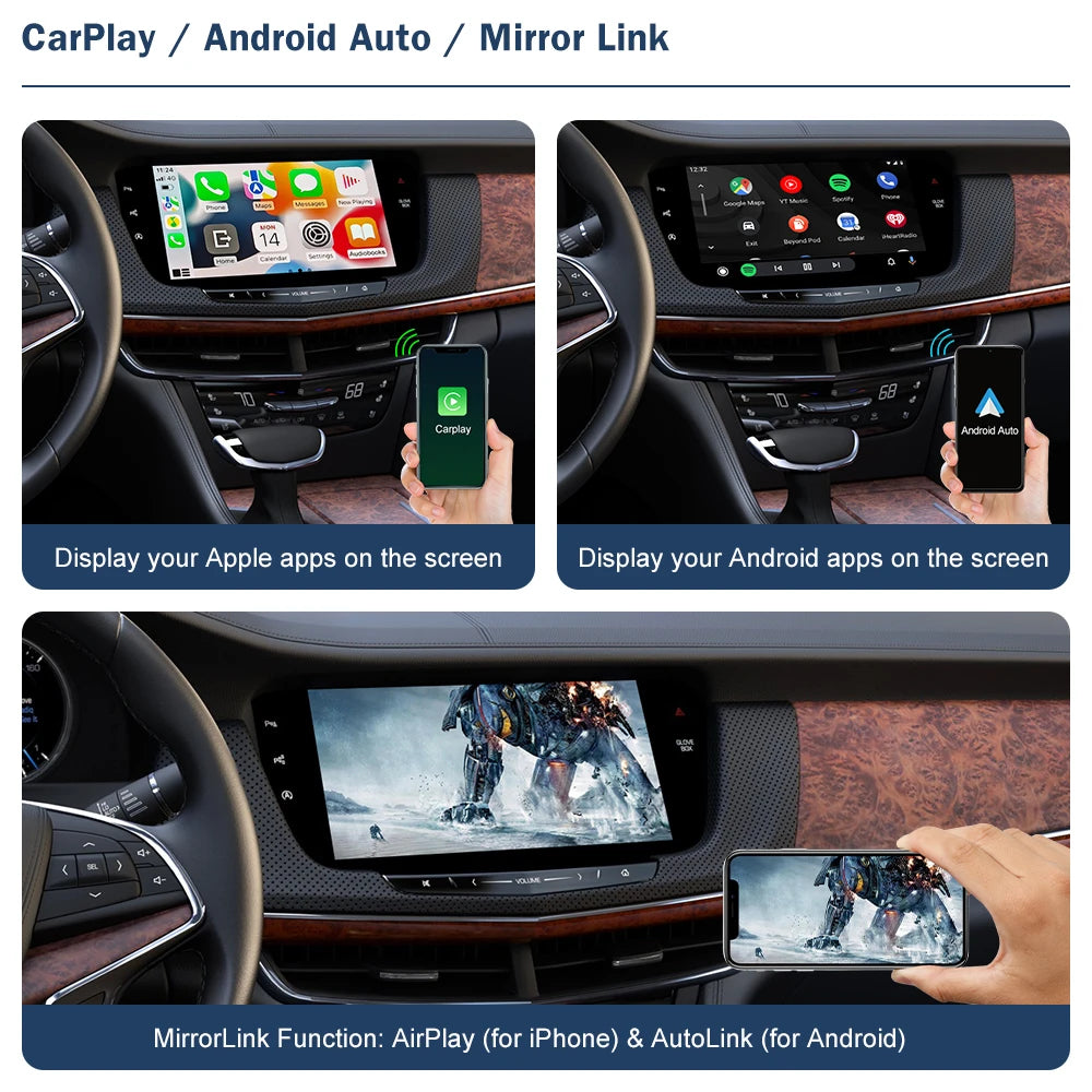 Wireless CarPlay for Cadillac XTS 2013-2017 Android Auto Interface Mirror Link AirPlay Car | AUTOKITSHOP