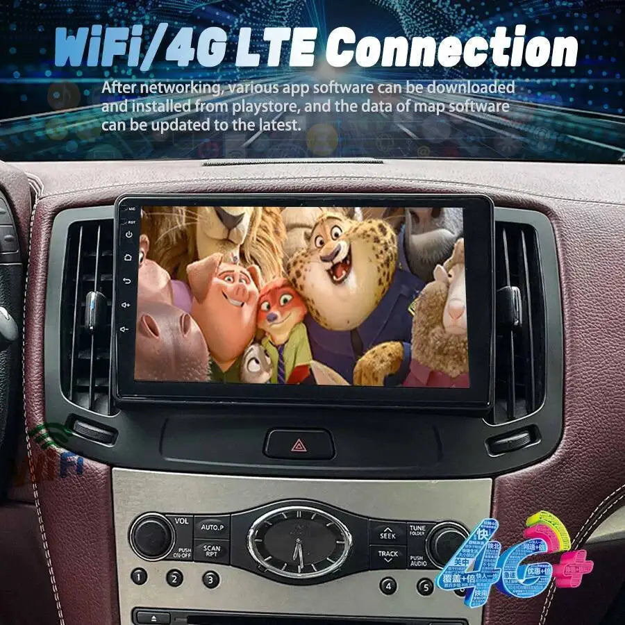 Android Auto CarPlay GPS Navigation 9inch For Infiniti G25 G35 G37 2004-2013 Stereo Video  | AUTOKITSHOP