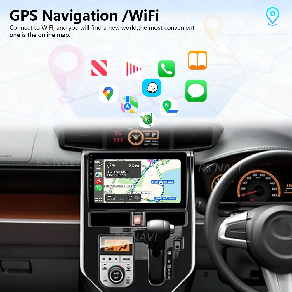 Android 16 Carplay Auto Qualcomm 2K QLED Screen Car Radio Player For Toyota Tank 2016-2023