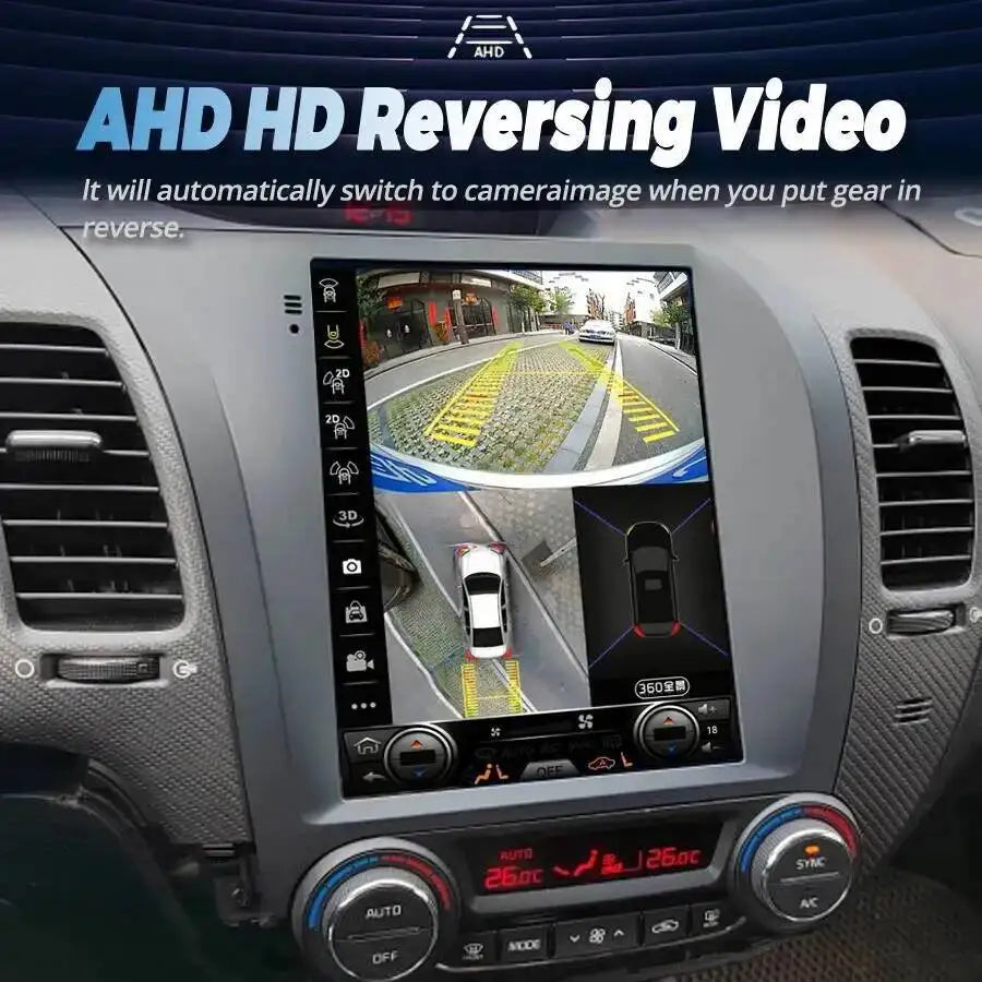 9.7''DSP Car Navi Stereo Vertical Screen Android 15 In Dash For KIA K3 Cerato Forte 2013-2