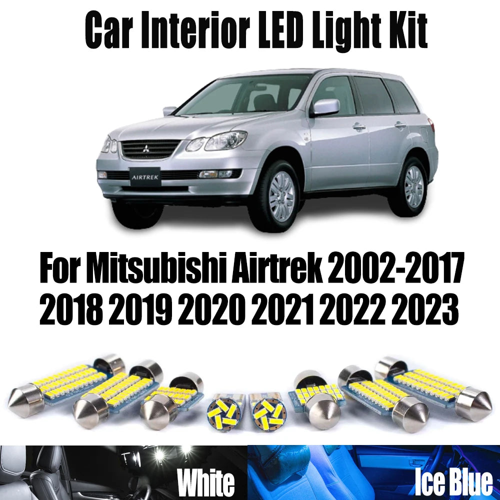 LED Interior Light Kit for Mitsubishi Airtrek 2002- 2021 - Canbus Dome Map Door Trunk Bulbs | AUTOKITSHOP