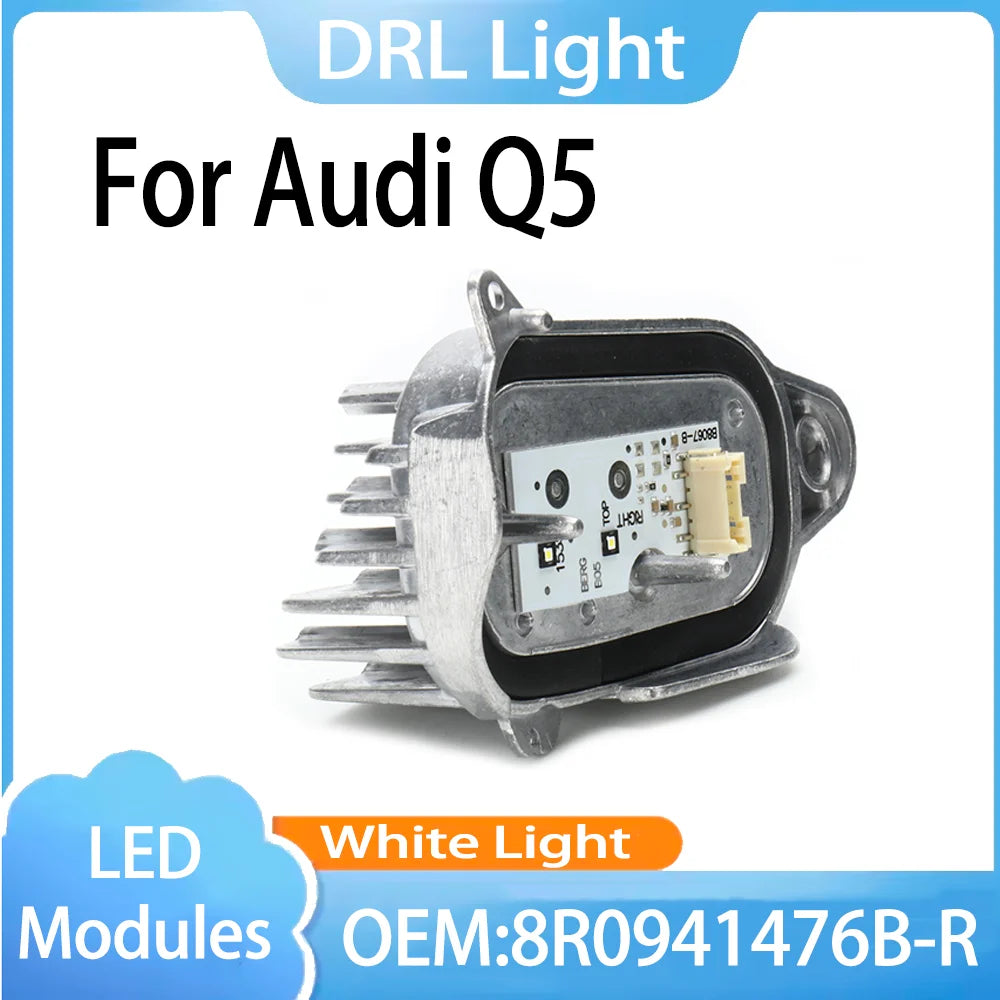 OEM 8R0941476B-R DRL Headlight Module Control Unit Day Light White Color Angel Eyes Module