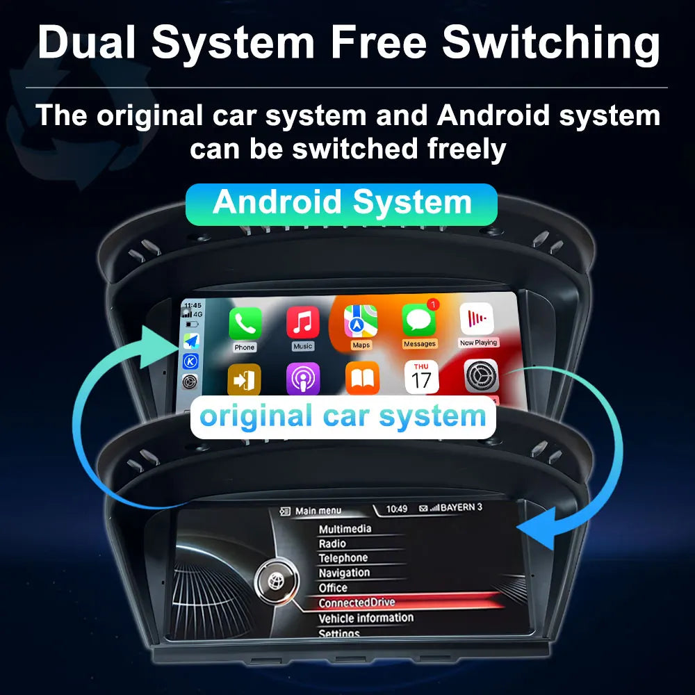 8.8 '' Car Video Multimedia Player Android 16 BT for BMW 3/5 Series E60 E61 E90 E91 E92 E9