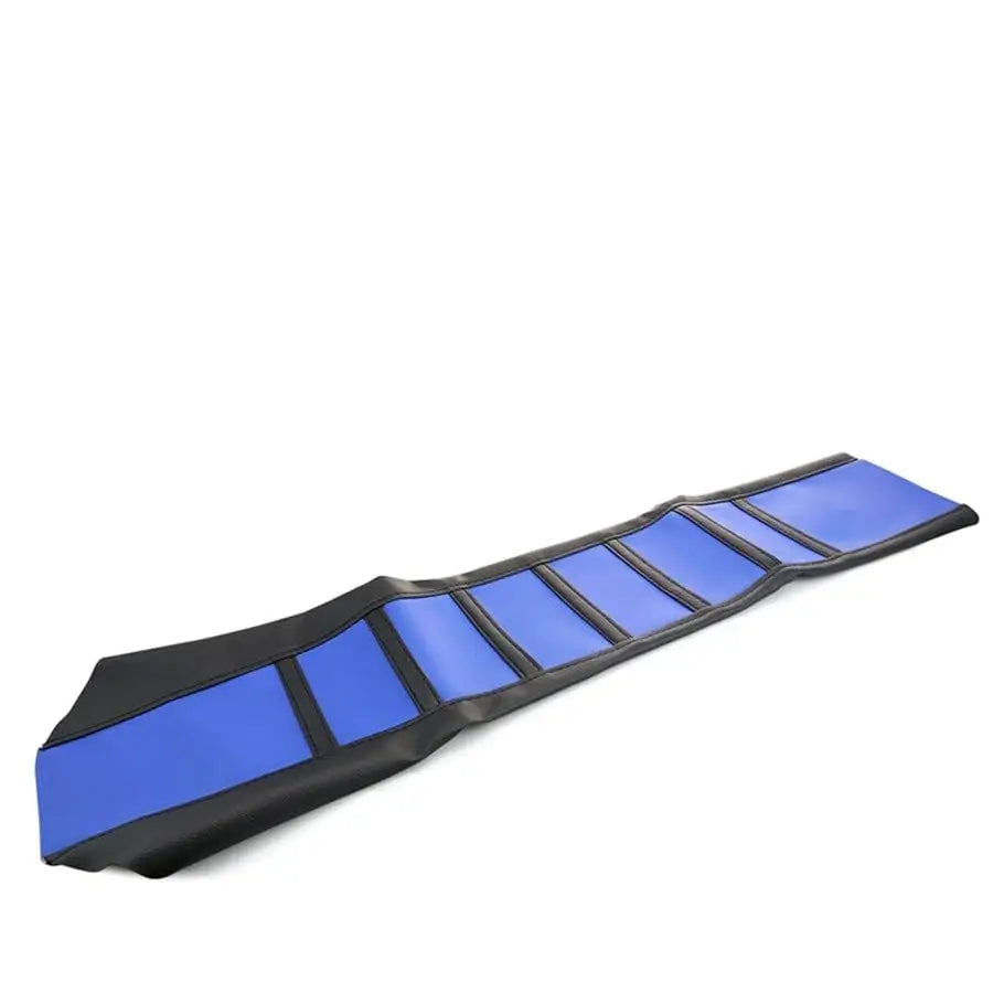 Rubber Gripper Soft Motorcycle Dirt Bike Seat Cover Rib Skin Anti-Slip Pad Blue