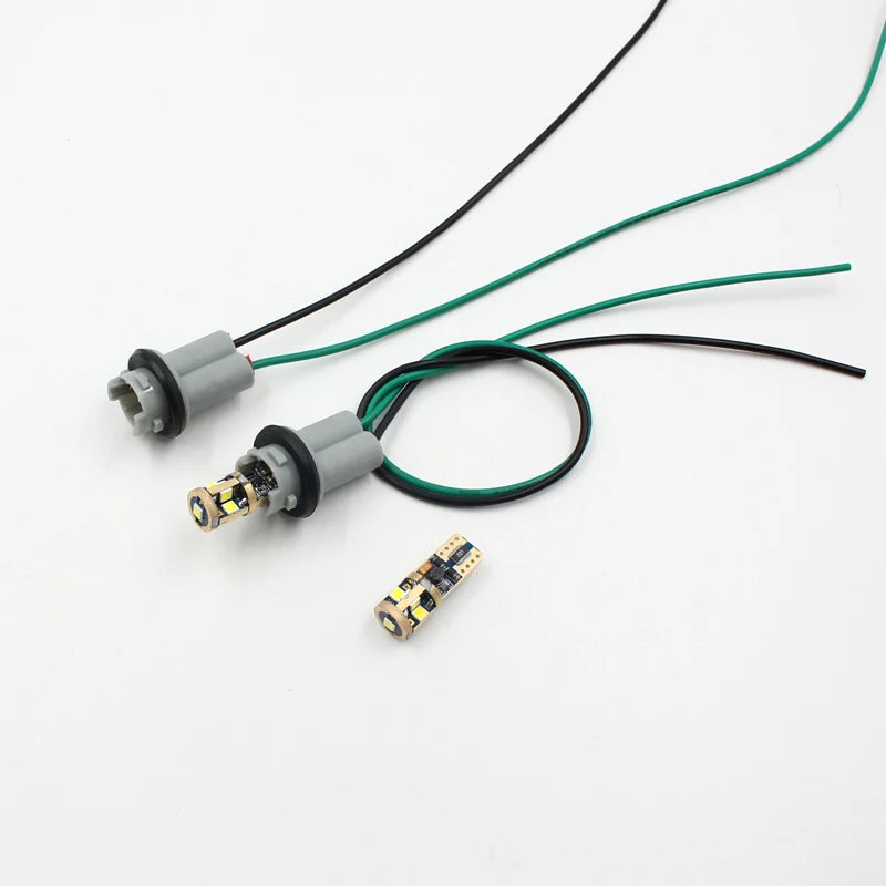 Rockeybright Car OEM 30CM T10 LED Bulb Connector W5W 168 194 Car Lamp Cable Auto Bulb Wire