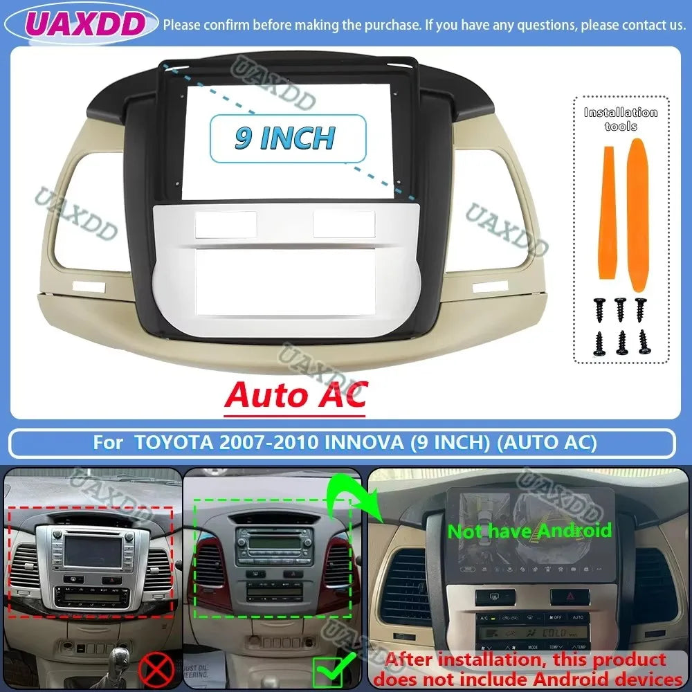 For 2007-2014 Toyota innova dvd radio android stereo frame panel fascia dashboard audio pl