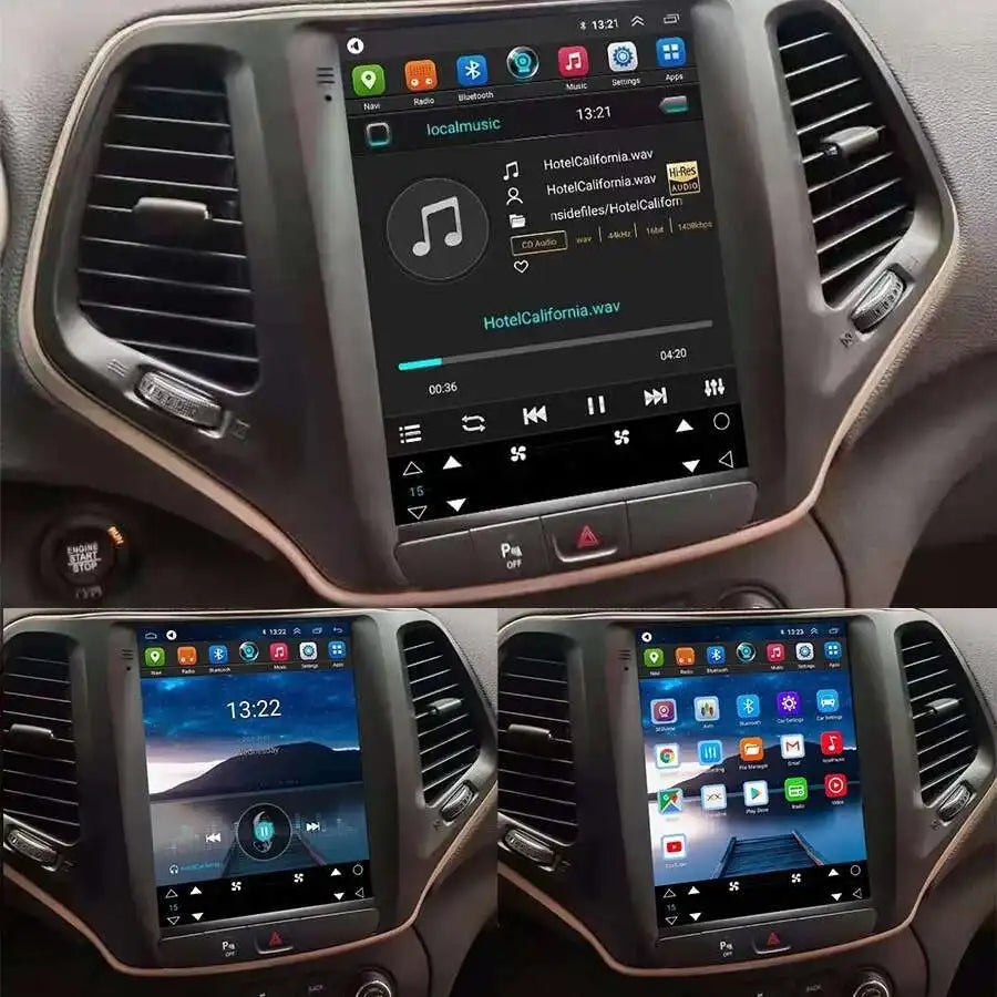 8GB+128GB 10.4inch Car Multimedia Player Video For JEEP Grand Cherokee 2013-2019 Car Stere