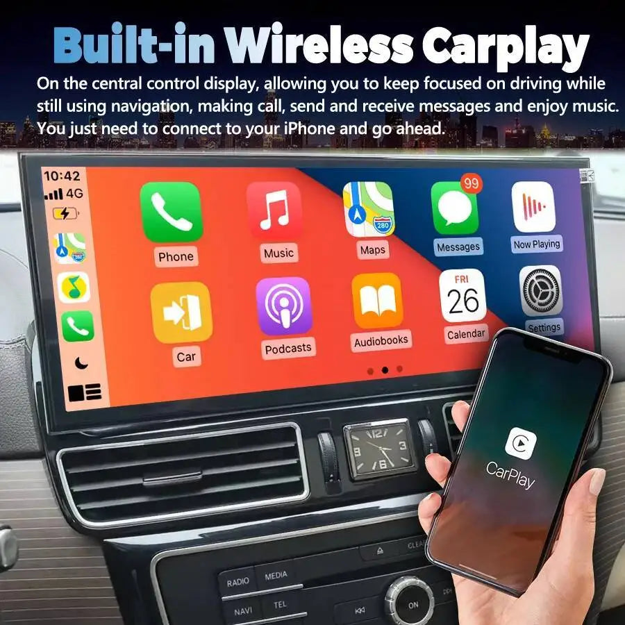 15.8inch Car Radio For Benz ML GL GLE GLS 2013-2015 Auto Android 15 Video Player Multimedi | AUTOKITSHOP