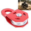 Winch Snatch Block 8 Ton Red Heavy Duty Multifunctional Towing Winch Snatch Block Pulley for Tru - Automotive LED Light