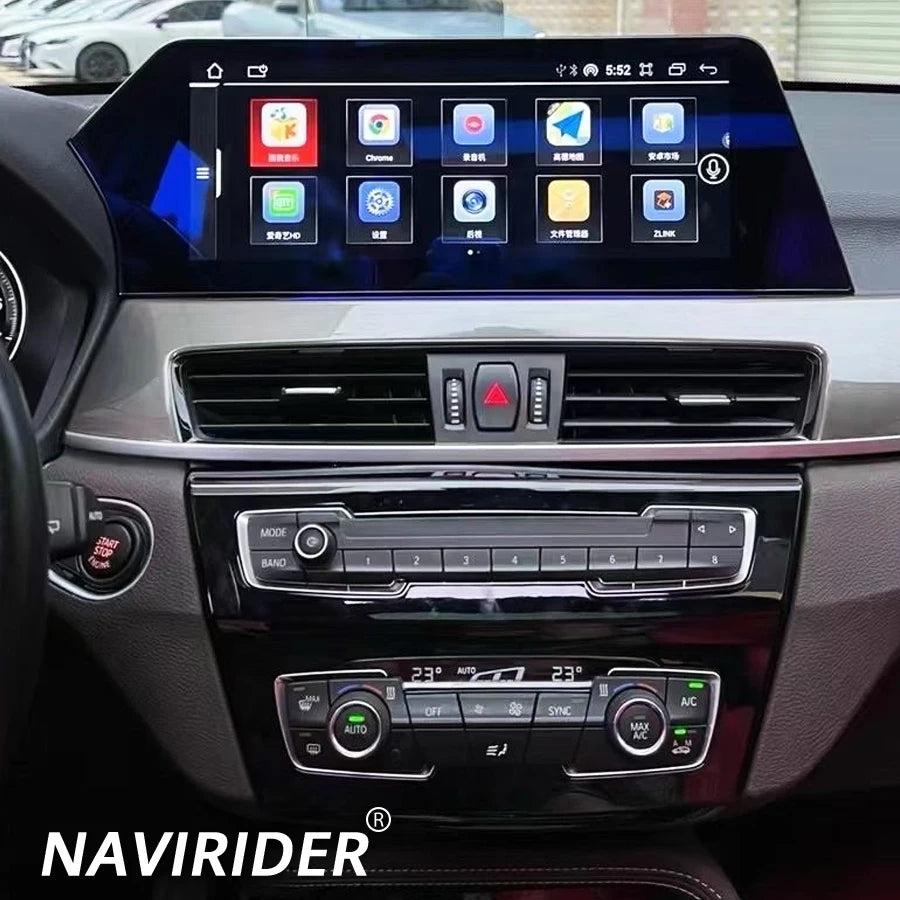 12.3'' GPS 4G Android Carplay Blade Screen For BMW X1 F48 NBT X2 F49 F39 EVO 2016-2018 Mul