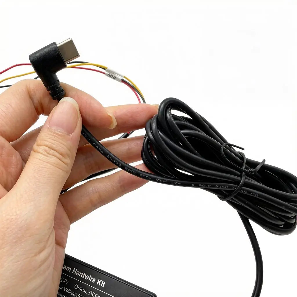 12 24V to 5V 2.5A Hardwire Kit for Car DVR Dash Cam Parking Monitor with Low Voltage Prote