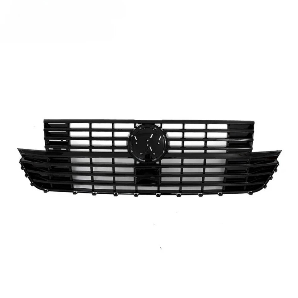 For Volkswagen Multivan T6.1 Multivan T6.1 2019-up Glossy Black Front Grille All Black Cen