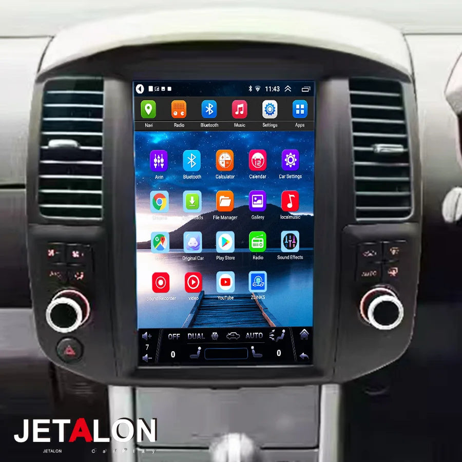 12.8inch Android 15 For Nissan Pathfinder R51 Navara 2008-2012 DSP Carplay GPS Navirider V