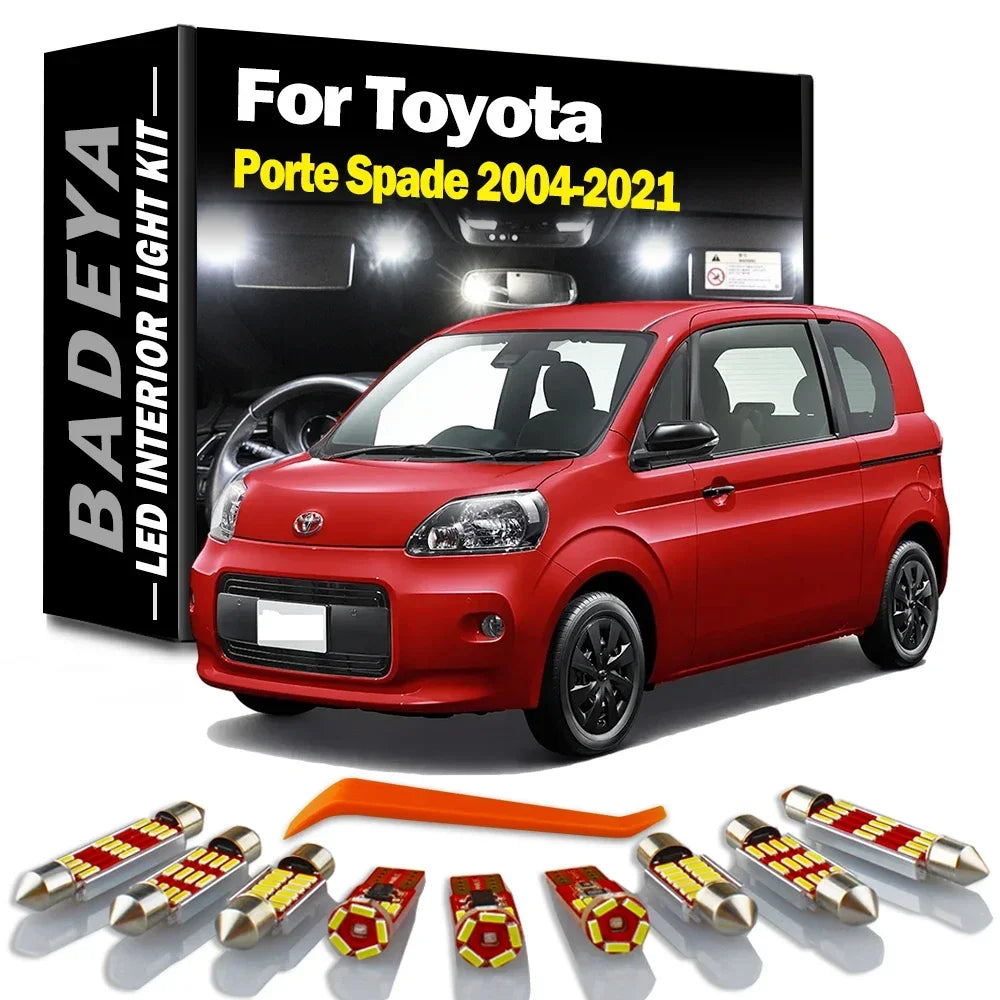 LED Interior Light Kit for Toyota Porte Spade 2004-2016 - Canbus Dome Map Door Trunk Bulbs | AUTOKITSHOP
