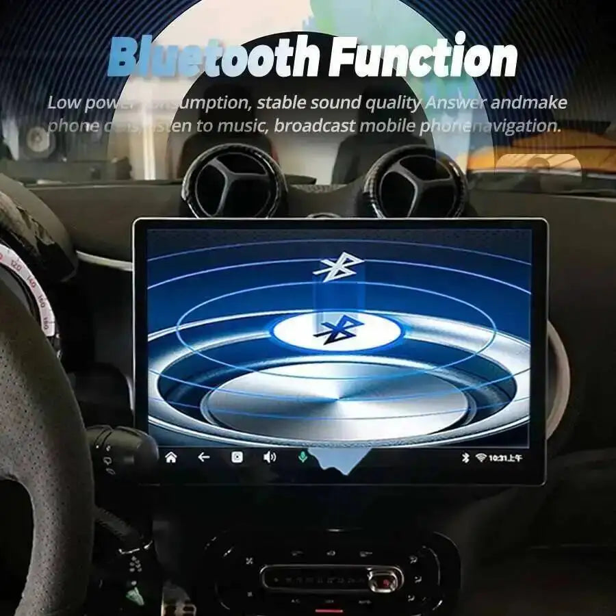 13.3" Touch Screen For Benz Smart 453 Fortwo 2014-2020 Car Radio Android 14 GPS Navigation