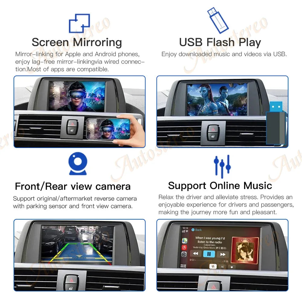 Carplay Box Car Radio For BMW 1 2 3 4 5 6 7 X5 X6 NBT EVO 2012-2021 Car GPS Navigation Mul