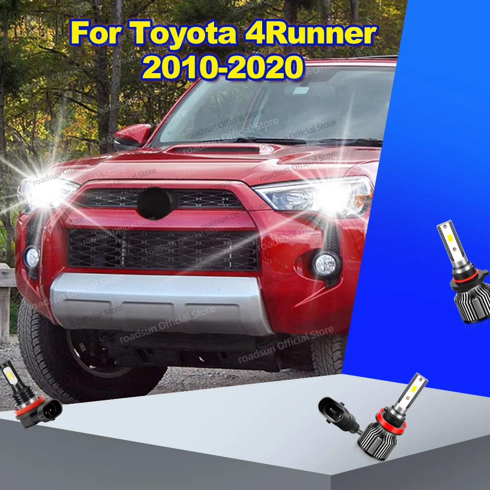 2/6Pcs 180W LED Bulb High Power Headlight Turbo CSP Chip Car Fog Lamp For Toyota 4Runner 2