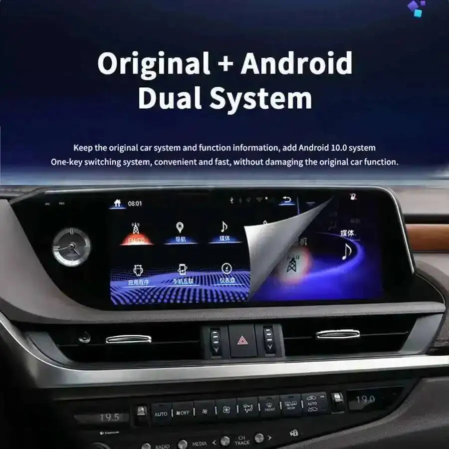 Touch Screen For Lexus ES ES300h ES350h ES300 ES330 ES350 2018-2021 Car Radio Android 14 N