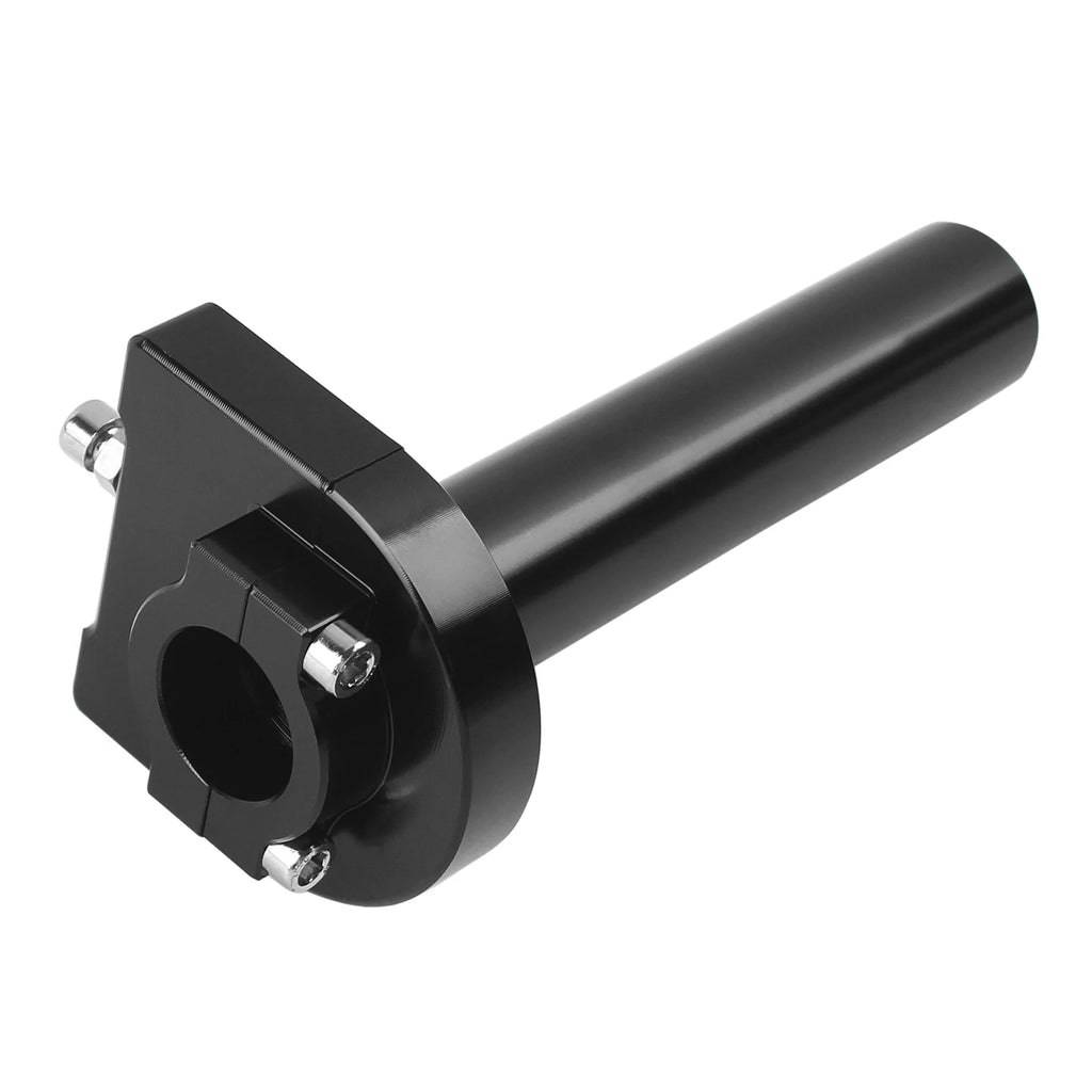 Black Aluminum 7/8 Inch Twist Throttle Accelerator Handle Grips For Dirt Bike Scooter Gas Motorc - Automotive LED Light