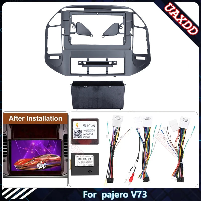 car DVD Radio Android Stereo dashboard screens screen video player Harness cable frame For