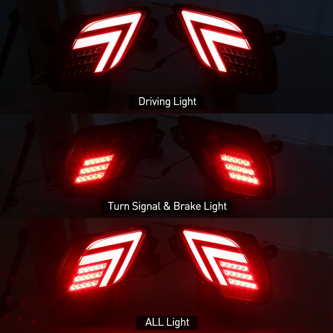 LED Rear Bumper Reflector Lights For Mazda CX5 CX-5 2013 2014 2015 2016 Driving Auto Brake | AUTOKITSHOP