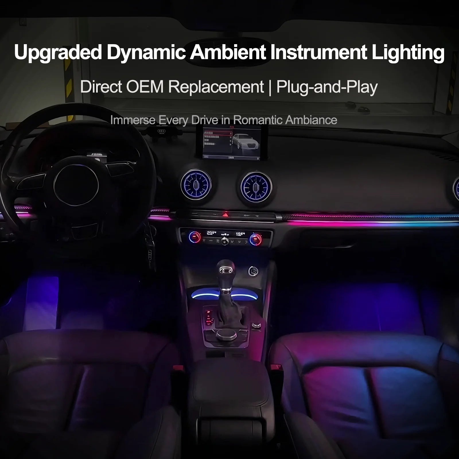 RGB - Ambient Light - for Audi RS3 A3 2013-2025 - Car Interior Lighting