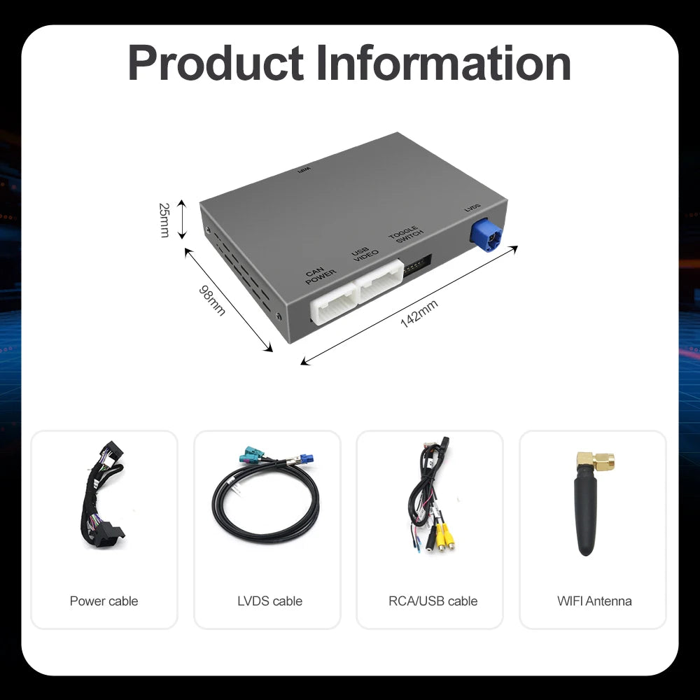 AUTOABC Wireless CarPlay Retrofit Kits For Audi A3 8v Q2 8P 2012-2018 MIB2 MIB System With