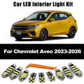ZITWO 8Pcs Canbus For Chevrolet Chevy Aveo 2023 2024 2025 2026 LED Interior Dome Map Trunk Plate - Canbus LED Car Light