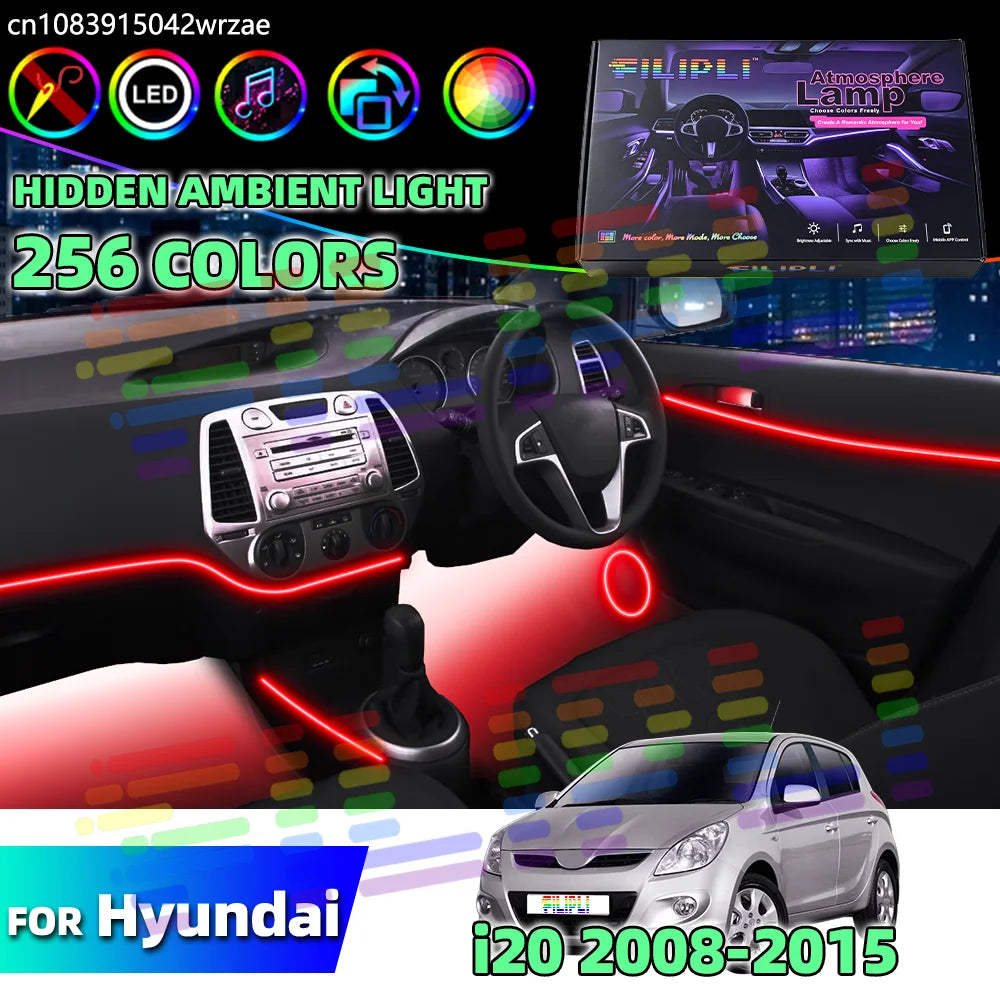 64RGB - Ambient Light - for Hyundai 2008-2015 - App Control - Car Interior Lighting | AUTOKITSHOP