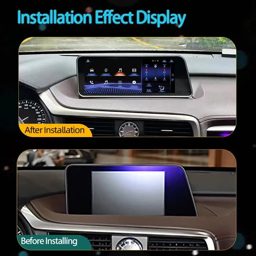 12.3inch Linux Car Radio Touch Screen Wireless Mobile CarPlay For Lexus RX 2016-2019 Andro | AUTOKITSHOP