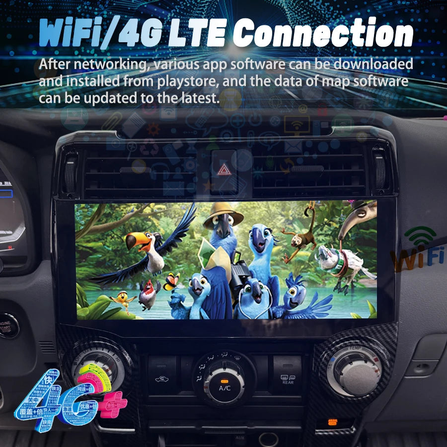 12.3" Android Touch Screen Car Radio Multimedia Video Player Stereo For Toyota 4Runner 201