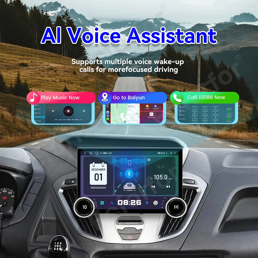 Wireless CarPlay For Ford Transit Custom 2012-2017 Ultra Large HD Touch Screen 11.5 Inch A