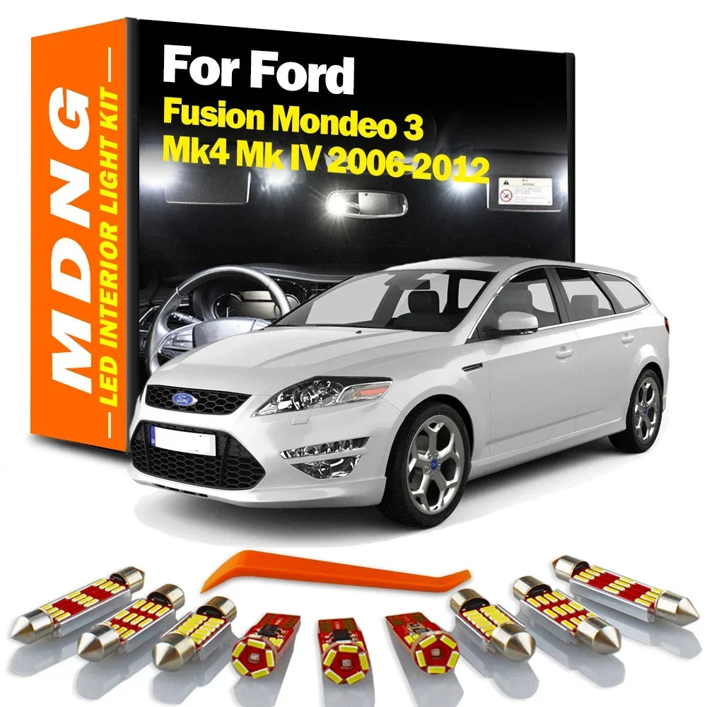 LED Interior Light Kit for Ford Fusion Mondeo 3 Mk4 Mk IV - Canbus Error-Free Bulbs | AUTOKITSHOP