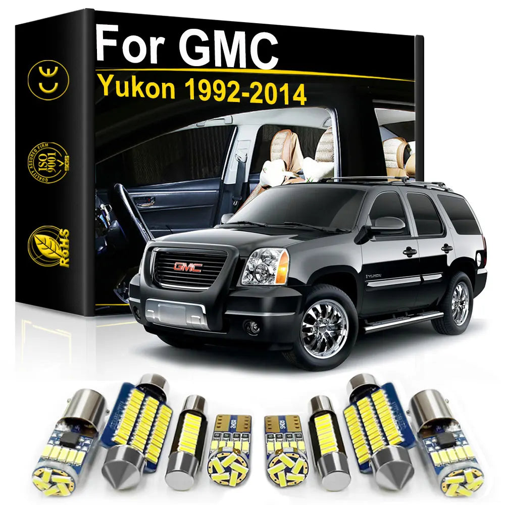 LED Interior Light Kit for GMC Yukon 1992-2000 - Canbus Dome Map Door Trunk Bulbs | AUTOKITSHOP